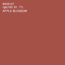 #A55147 - Apple Blossom Color Image